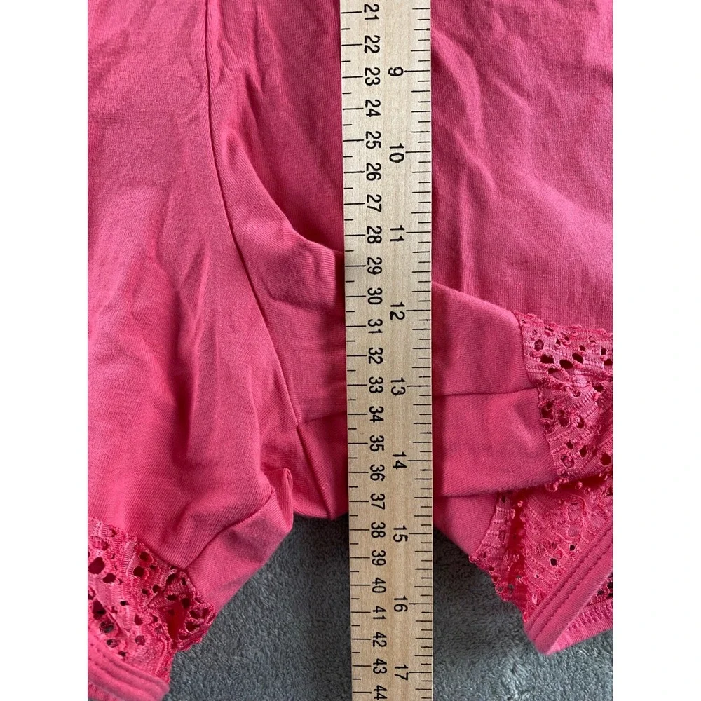 Torrid Pink Eyelet Lace Trim Dolphin Shorts Plus Size 3 Cotton Stretch Lounge